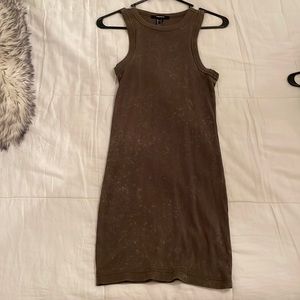 F21 Racerback Green Bodycon Dress